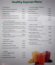 Healthy Express menu 3