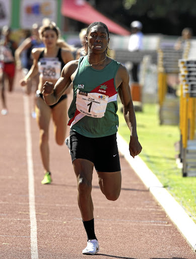 Caster Semenya will run the 1000m in tomorrow's Grand Series in Pretoria. / Simphiwe Nkwali