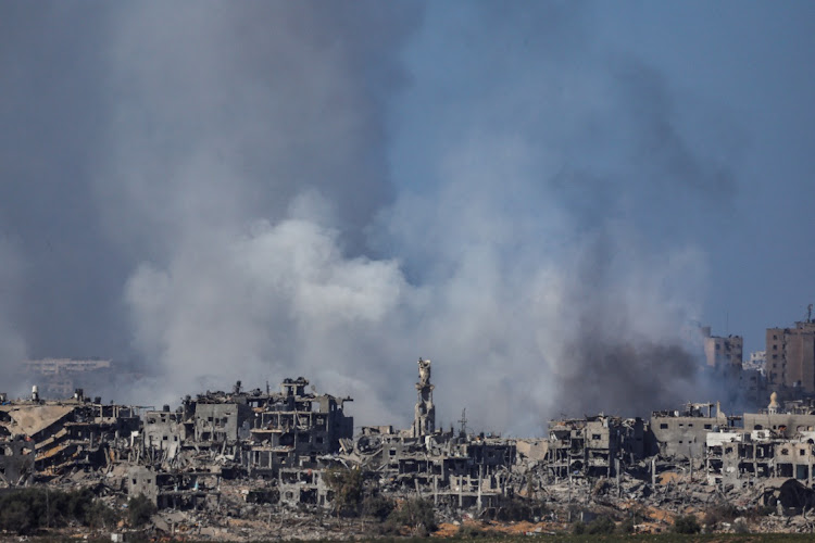 Smoke rises over Gaza as seen from Southern Israel, amid the ongoing conflict between Israel and Hamas. Picture: REUTERS/EVELYN HOCKSTEIN