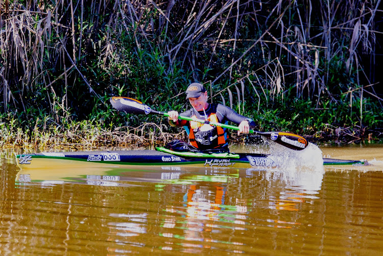 Eleven-times champion Hank McGregor will start the 2022 Berg River Canoe Marathon from July 6 to 9 as a popular favourite to claim another Berg title. Picture: JOHN HISHIN/GAMEPLAN MEDIA