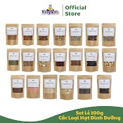 Các Loại Hạt Dinh Dưỡng Mix Sấy Khô Cho Bà Bầu, Bé Ăn Dặm Làm Sữa Hạt, Nguyên Liệu Ngũ Cốc, Topping Bánh, Granola 100G