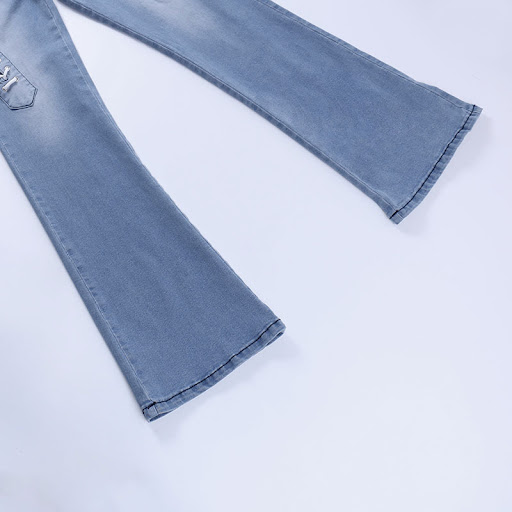 Title 7, Cutout Statement Strapping Straight Leg Flared ...
