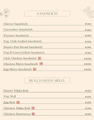 Executive Lounge menu 7