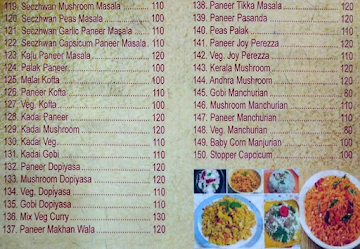 Bharani Foods menu 