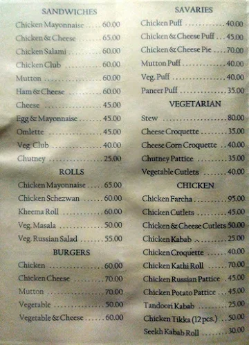 Roshni Food Point menu 