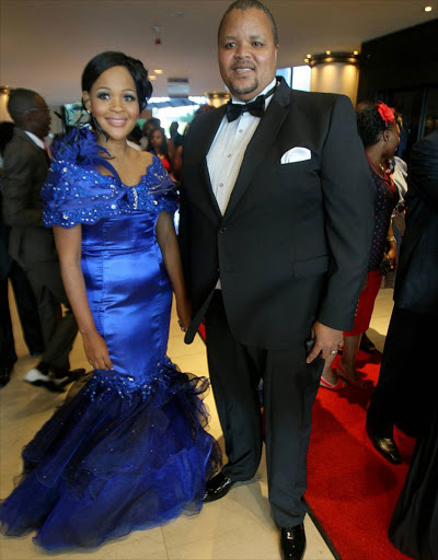 Zanele Mbokazi and husband, Bishop Mpendulo Nkambuleduring the 6th annual Crown Gospel Music Awards held at the iNkosi Albert Luthuli International Convention Centre, Durban. Photo: Veli Nhlapo