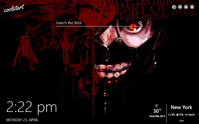 Tokyo Ghoul Hd Wallpapers New Tab Anime Theme