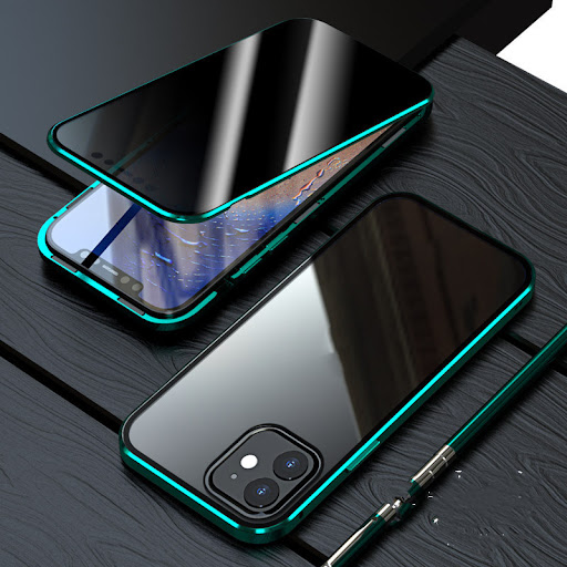 Title 6, Magnetic Privacy Glass Case For iPhone X XS XR ...