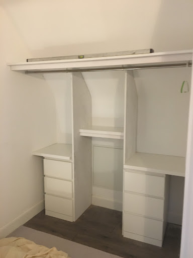 Internal fixtures for mirrored wardrobe 