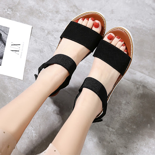 Title 4, New Lightweight Wedge Heel Front And Rear Strap...
