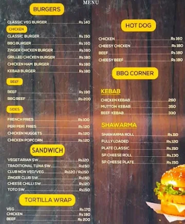 Toto Restaurant menu 
