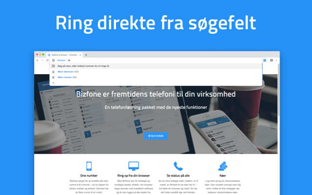 Bizfone Chrome udvidelse Preview image 4