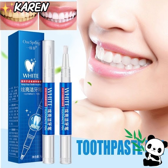 Set 2 Bút Gel Làm Trắng Răng Loại Bỏ Vết Bẩn Chăm Sóc Răng Miệng