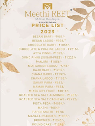 Meethi Reet Mithai Boutique menu 1