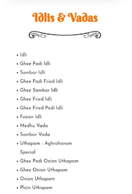 Aghraharam Restaurant menu 4