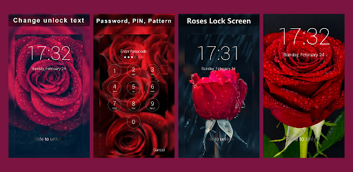 Screenshot Roses Lock Screen