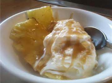 Grilled Pineapple Butterscotch Sundaes
