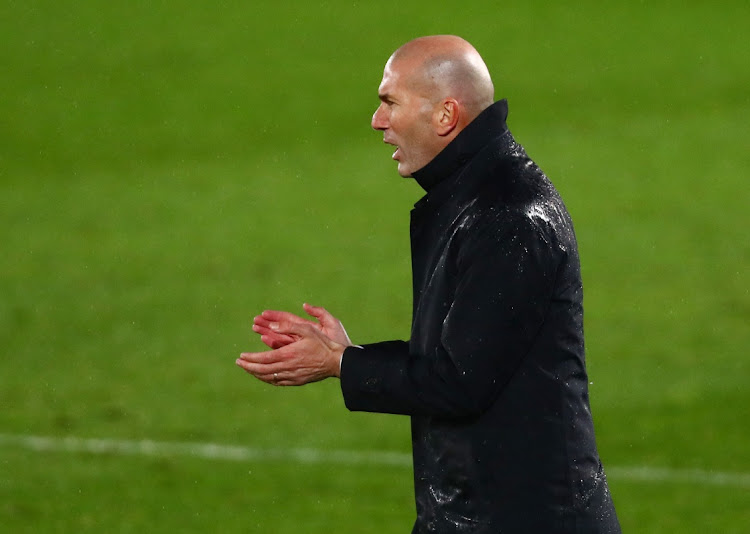 Real Madrid coach Zinedine Zidane