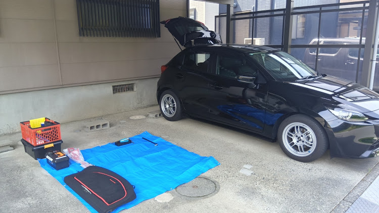 MAZDA2のMAZDA2・15MB・フロアクロスバー取付に関するカスタム事例の投稿画像4枚目