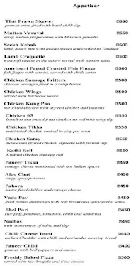 Club Cuba - The Leela menu 3