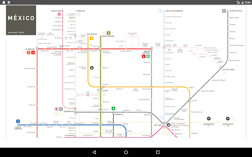 Mexico Metro Map 2017 - náhled