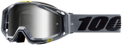 100% Racecraft Goggle: Nardo with Mirror Silver Lens, Spare Clear Lens Included