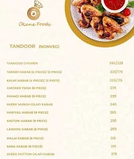 Okane Foods menu 2