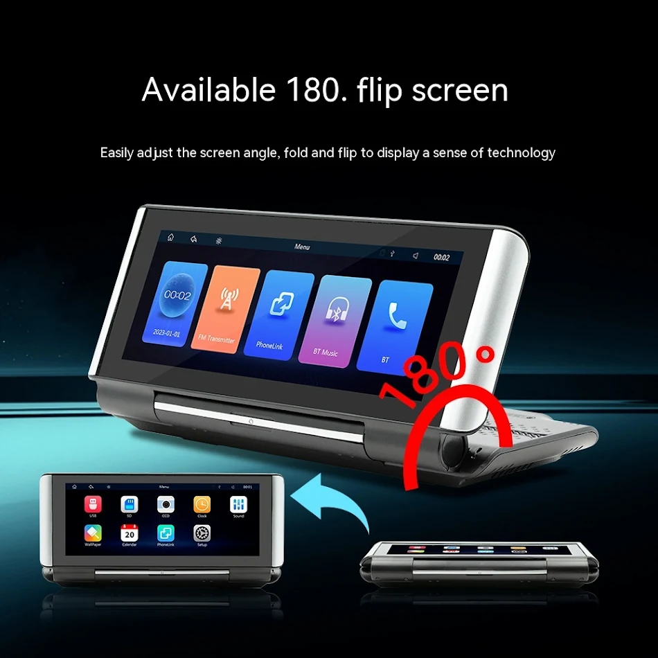 Lecteur MP5 Bluetooth multimédia pour véhicule. Profitez de la musique, des appels et plus encore. Écran tactile intuitif et installation facile dans votre voiture.
