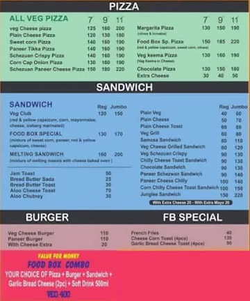 Food Box menu 