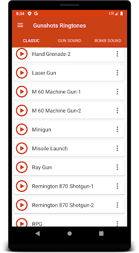 GunshotsBomb Ringtones