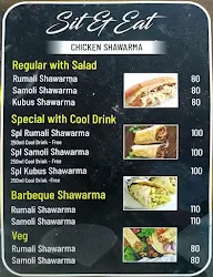 Sit N Eat Shawarma menu 2