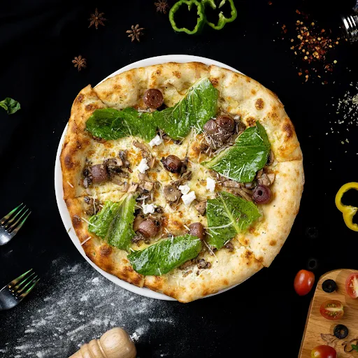 Mushroom And Onions - White Pizza