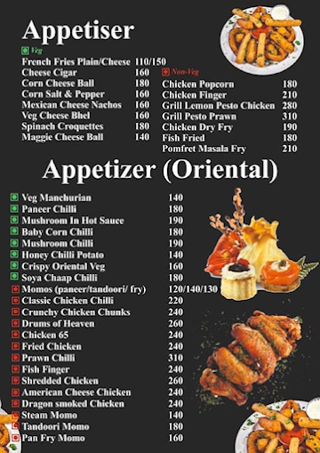Troika menu 