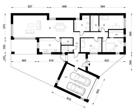 A-65 - Rzut parteru