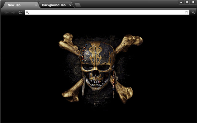 Pirates Of Caribbean Gold Skull