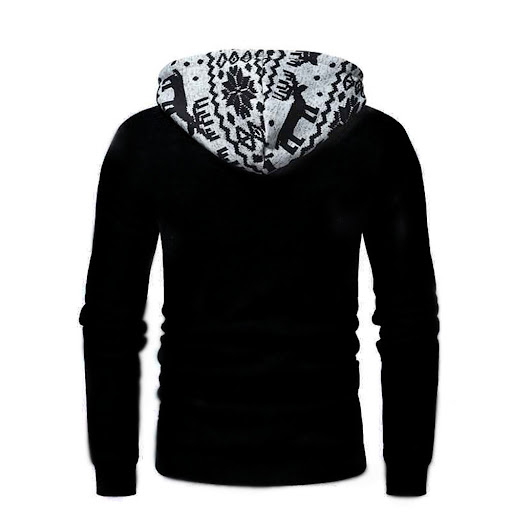 Title 3, Mens Explosion Style Christmas Elk Print Solid...