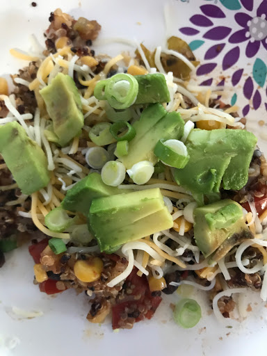 Mexican Quinoa One Pot Dinner!  I couldn't stop eating it!