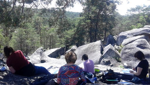 stage aquarelle en foret de Fontainebleau_ Jeanne PAPA