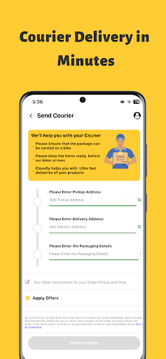 Screenshot CloseBy:Fast Courier Delivery