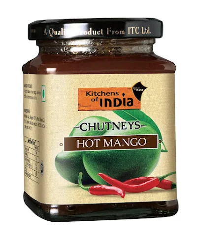 Kitchens Of India Hot Mango Chutney - 300 gm