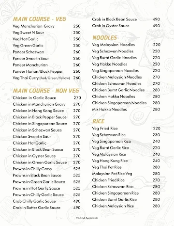 Kwality Restaurant menu 