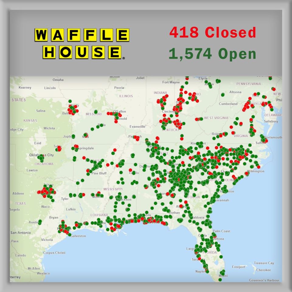 Waffle House closing some locations