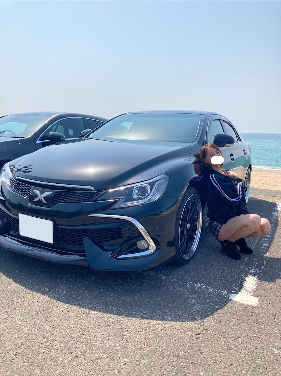 CLAシューティングブレークのキャンギャル風撮影・コラボありがとうございました・海と愛車・マークX 130系に関するカスタム事例の投稿画像3枚目