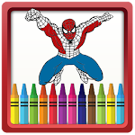 Cover Image of Скачать SuperHeroes Coloring Pages for kids 1.2 APK