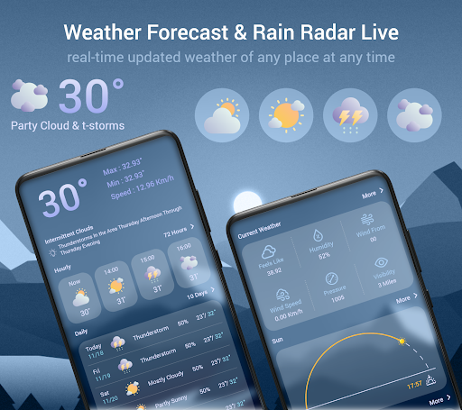 Screenshot Weather Forecast & Rain Radar