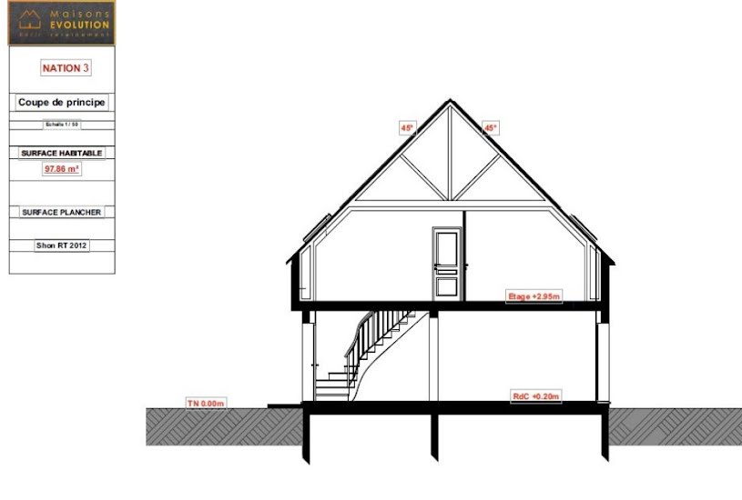  Vente Terrain + Maison - Terrain : 422m² - Maison : 97m² à Villeneuve-le-Roi (94290) 