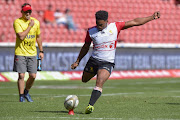 Ashlon Davids of the Golden Lions during the Currie Cup match between Xerox Golden Lions and Steval Pumas at Emirates Airline Park on September 02, 2017 in Johannesburg, South Africa. 