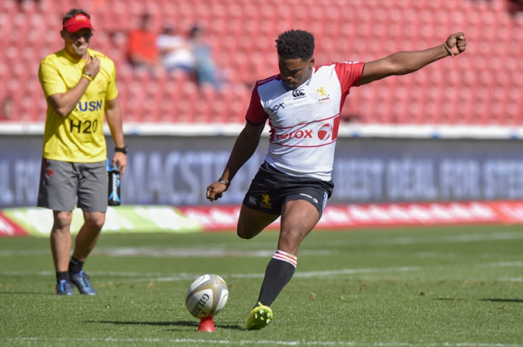 Ashlon Davids of the Golden Lions during the Currie Cup match between Xerox Golden Lions and Steval Pumas at Emirates Airline Park on September 02, 2017 in Johannesburg, South Africa.