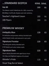 Aroma Classic Bar menu 4