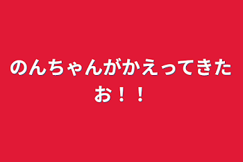 「のんちゃんが帰ってきたお！！」のメインビジュアル